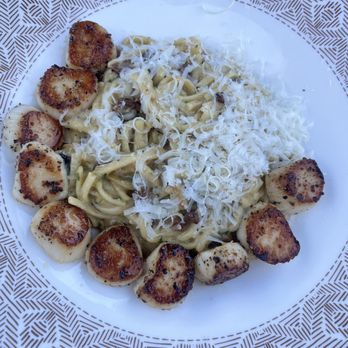 The Half Shell Oysters & Seafood - Scallop Carbonara - Seafood Near Me - Lunenburg, Nova Scotia The Half Shell Oysters & Seafood - Scallop Carbonara - Seafood Near Me - Lunenburg, Nova Scotia