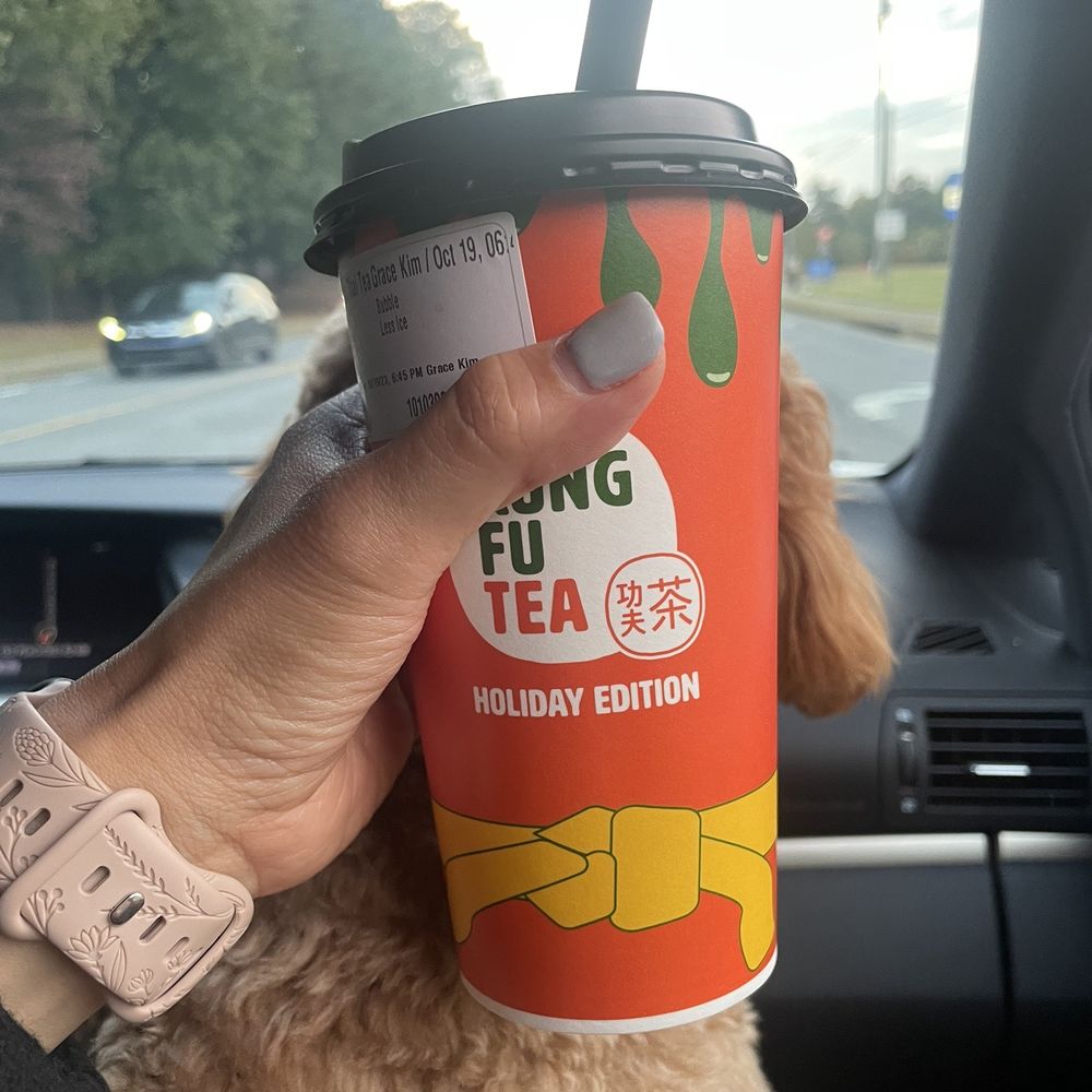 Kung Fu Tea - Holiday cup of Espresso Thai Tea (hot) - Coffee & Tea Near Me - Suwanee, Georgia Kung Fu Tea - Holiday cup of Espresso Thai Tea (hot) - Coffee & Tea Near Me - Suwanee, Georgia