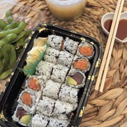 Tuna Avocado, Spicy Tuna Roll, Miso Soup