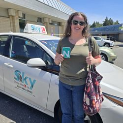 Sky Driving School - Passing the ICBC road test on the first try! Excellent job navigating Victoria roads during our in-car training.