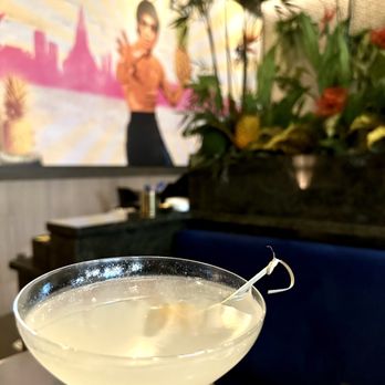Pineapple Thai - Wonderful crane cocktail! - Thai Near Me - Cupertino, California