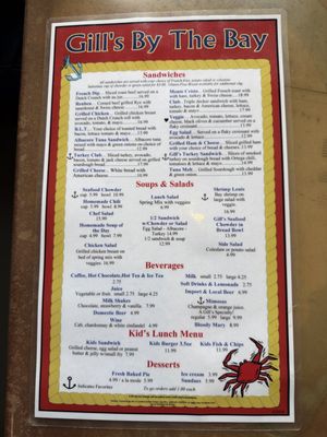 Menu photo 3 Gill's By The Bay Eureka, CA