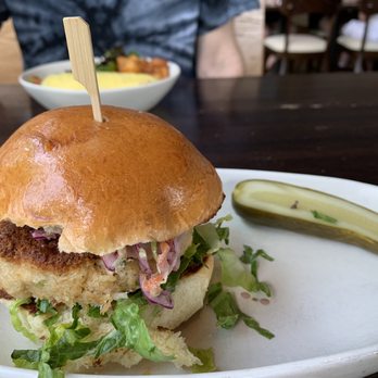 Showroom - Crab cake sandwich - New American Near Me - Frederick, Maryland Showroom - Crab cake sandwich - New American Near Me - Frederick, Maryland