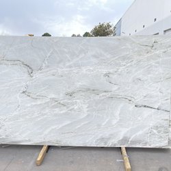 Lion Stoneworks - Le Blanc Quartzite slab unique, durable, natural. Beautiful statement piece for your home! Call us for more information!