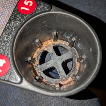 AMC Norwalk 20 - These are our assigned seats. Every single seat in the theater is this disgusting! - Cinema Near Me - Norwalk, California