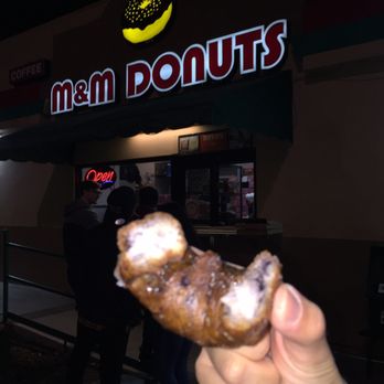 M & M Donuts - Their famous blueberry donut! Delicious and piping hot! - Donuts Near Me - Anaheim, California M & M Donuts - Their famous blueberry donut! Delicious and piping hot! - Donuts Near Me - Anaheim, California