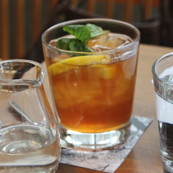 Blue Duck Tavern - Fancy iced tea presentation, served with simple syrup on the side to sweeten to your own  liking. - New American Near Me - Washington, DC, District of Columbia