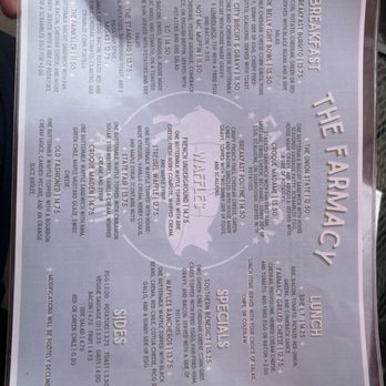 The Farmacy - food menu - Coffee & Tea Near Me - Albuquerque, New Mexico