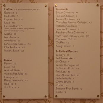 Paris En Rose - Left menu boards - Cafes Near Me - Del Mar, California Paris En Rose - Left menu boards - Cafes Near Me - Del Mar, California