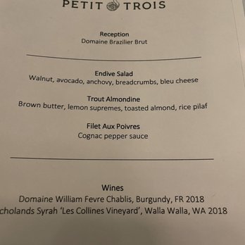 Petit Trois - Set menu - French Near Me - Sherman Oaks, California Petit Trois - Set menu - French Near Me - Sherman Oaks, California