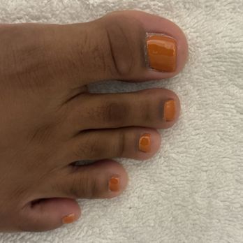 Viva Nails and Lashes - Around the big toe there's gel I had to remove it with cuticle cutter at home - Nail Salons Near Me - Anaheim, California Viva Nails and Lashes - Around the big toe there's gel I had to remove it with cuticle cutter at home - Nail Salons Near Me - Anaheim, California