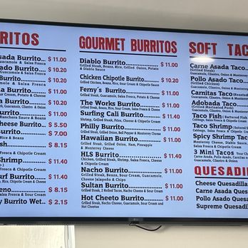 Ferny's Mexican Grill - Menu - Mexican Near Me - Santee, California