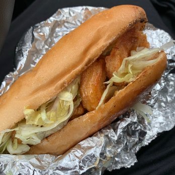 Sugar Shack Sweets - Shrimp Poboy | IG @Kurlykonnoisseur - Ice Cream & Frozen Yogurt Near Me - Pineville, North Carolina