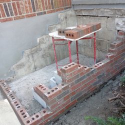 Celtic Masonry - Brick laying started