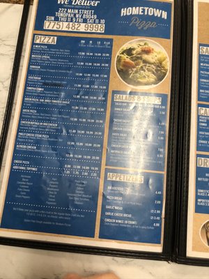 Menu photo 4 Hometown Pizza Tonopah, NV