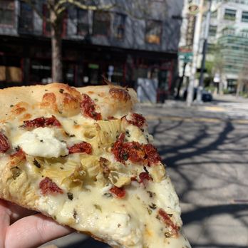 Zeeks Pizza - Veggie special of the day. Sun dried tomato and artichoke. - Pizza Near Me - Seattle, Washington Zeeks Pizza - Veggie special of the day. Sun dried tomato and artichoke. - Pizza Near Me - Seattle, Washington