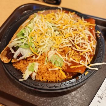 El Ranchito Taco Shop - Crunchy taco and enchilada with rice and beans - Mexican Near Me - Palm Desert, California