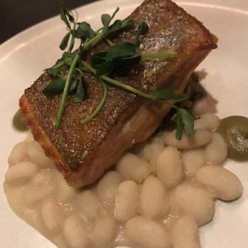 Sepia - Ocean trout - Restaurant week 2019. Skin was good. Wish the beans were potatoes - New American Near Me - Chicago, Illinois Sepia - Ocean trout - Restaurant week 2019. Skin was good. Wish the beans were potatoes - New American Near Me - Chicago, Illinois