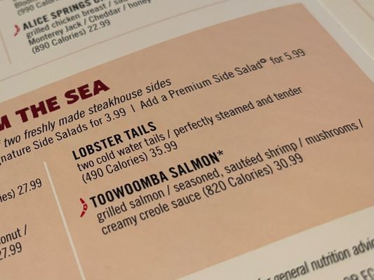 Menu photo 1 Outback Steakhouse Fresno, CA