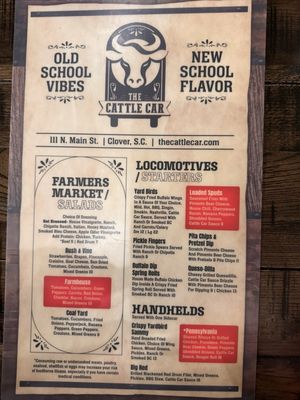 Menu photo 6 The Cattle Car Clover, SC Menu photo 6 The Cattle Car Clover, SC