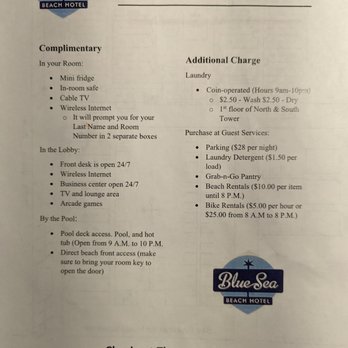 The Wayfarer San Diego - Amenity list. - San Diego, CA