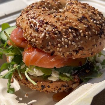 The Well Coffeehouse - Sweet Heat Salmon Bagel - Coffee & Tea Near Me - Nashville, Tennessee