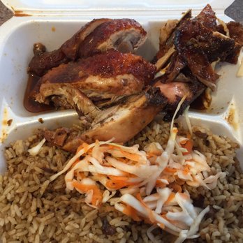 Gem's Jerk - Large Jerk Chicken Dinner. - Caribbean Near Me - Brampton, Ontario Gem's Jerk - Large Jerk Chicken Dinner. - Caribbean Near Me - Brampton, Ontario