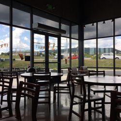Starbucks - The spacious table area, with huge windows!