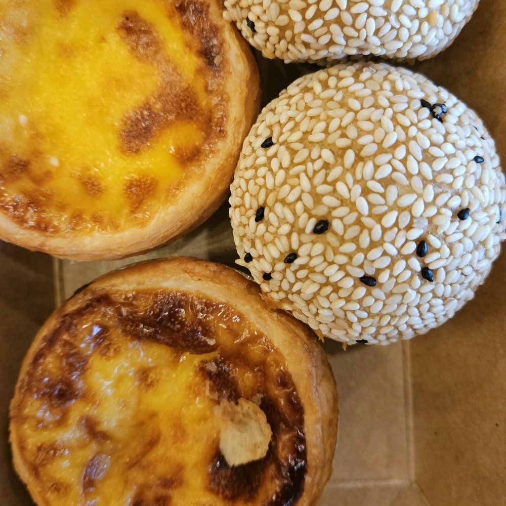 Go Dim Sum - Sesame ball and egg tart - Dim Sum Near Me - Tucson, Arizona Go Dim Sum - Sesame ball and egg tart - Dim Sum Near Me - Tucson, Arizona