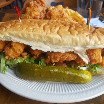 Wharf Hill Brewing - Shrimp PoBoy... sooo delicious! - Bars Near Me - Smithfield, Virginia