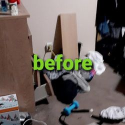 Before cleaning walls and baseboards and cleaning walls