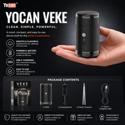 KLOWDZ Vapor & Smokeshop - Yocan Veke Electronic Grinder with sleek design, easy operation, and modern everyday convenience. 21+ only.