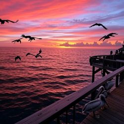 Pelican Pub - Best sunsets in Alabama