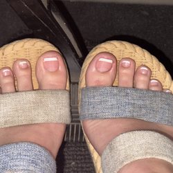 Sheldon Nails - The after of what I didn't ask for. They tried fixing I said no please do not touch me.