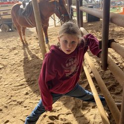 Billings Equestrian - Little sister waits patiently, and enjoys watching the lesson.