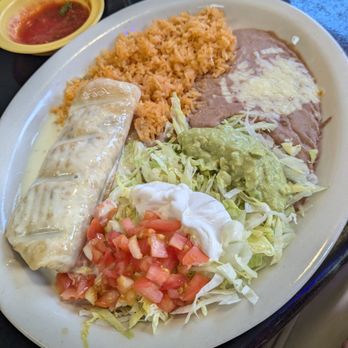 Taqueria San Jose - Beef chimi with rice and beans - Mexican Near Me - Monmouth, Illinois Taqueria San Jose - Beef chimi with rice and beans - Mexican Near Me - Monmouth, Illinois
