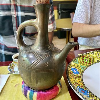 Kaffa Crossing - Traditional Ethiopian clay coffee pot - Ethiopian Near Me - Philadelphia, Pennsylvania