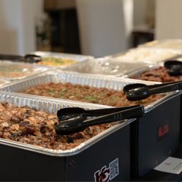 Professional looking catering but all disposable!! Easy clean up!!