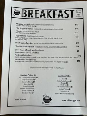 Menu photo 4 The Coffee Trappe Trappe, MD Menu photo 4 The Coffee Trappe Trappe, MD