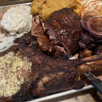 Hurtado Barbecue - Smoked Tomahawk Ribeye, Pork Spare Ribs, Birria Tacos, Prime Brisket, Baked Potato Salad, Street Corn - Barbeque Near Me - Arlington, Texas