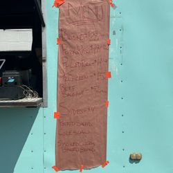 Menu w/prices