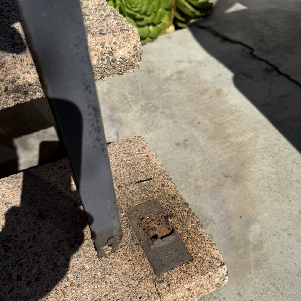 Joes Arc Welding - Rusted wrought iron handrail. - Metal Fabricators Near Me - El Monte, California Joes Arc Welding - Rusted wrought iron handrail. - Metal Fabricators Near Me - El Monte, California