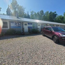 Brimley Motel Suites - Apparently my finger. Outside of our motel.