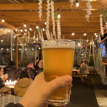 Cully Central - Mango sticky rice lager in the back area - Beer Gardens Near Me - Portland, Oregon