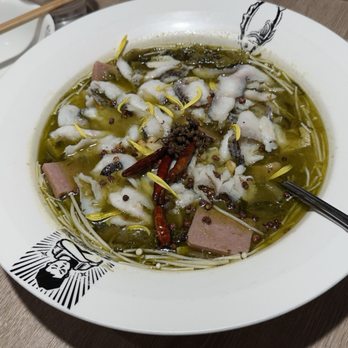 B2J Tasty Pot - Signature Spicy Sour with Fish 9/10 - Comfort Food Near Me - Bayside, New York