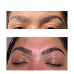 Forever Beauty Salon - Before and after of threading and tint