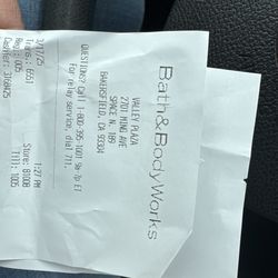 Bath & Body Works - This is who helped me the date.