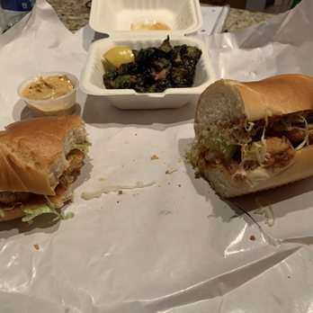 The Workshop - Shrimp po boy and Brussels sprouts - Cajun/Creole Near Me - Benicia, California The Workshop - Shrimp po boy and Brussels sprouts - Cajun/Creole Near Me - Benicia, California