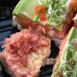 Sushi Hana Japanese Restaurant - Crispy rice with spicy tuna