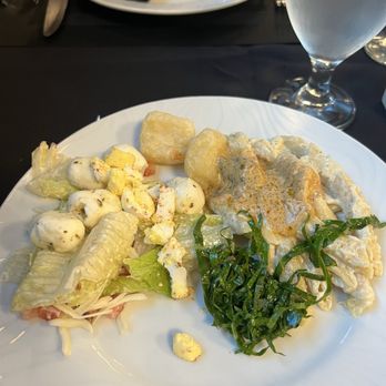 Rodizio Grill - Pasta, salad, mozzarella balls, cheese bread in form of a ball delicious - Brazilian Near Me - Lutz, Florida